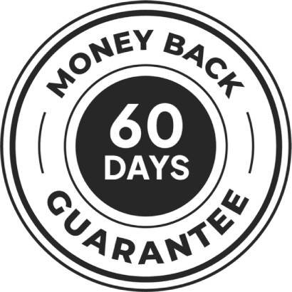 Sixty day money back guarantee providing a transparent and customer focused satisfaction assurance policy